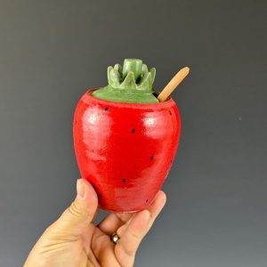 Turquoise Ceramic Honey Jar Sweeten Your Moments with Nature’s Nectar