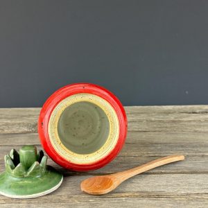 Turquoise Ceramic Honey Jar Sweeten Your Moments with Nature’s Nectar