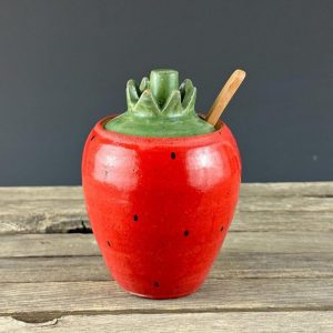 Turquoise Ceramic Honey Jar Sweeten Your Moments with Nature’s Nectar