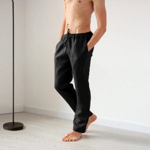 Ultra-Comfy Black Linen Pants Elevate Your Loungewear and Summer Style
