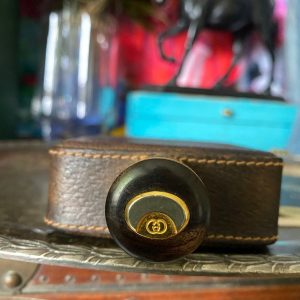 Ultra Rare Vintage GUCCI Leather Flask A Timeless Collectible for the Discerning Connoisseur