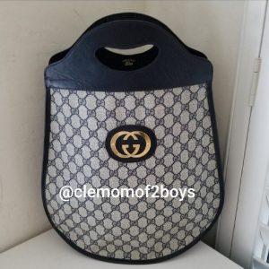 Ultra-Rare Vintage Gucci Supreme GG Navy Blue Tote A Collector’s Dream