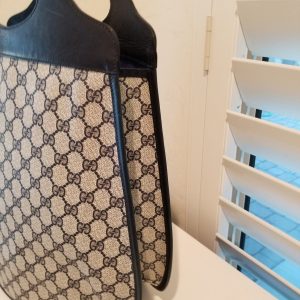 Ultra-Rare Vintage Gucci Supreme GG Navy Blue Tote A Collector’s Dream