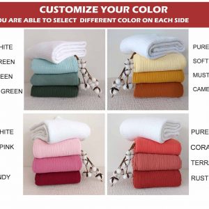 Ultra-Soft 8-Layer Muslin Throw Blanket Customizable Comfort for All Ages