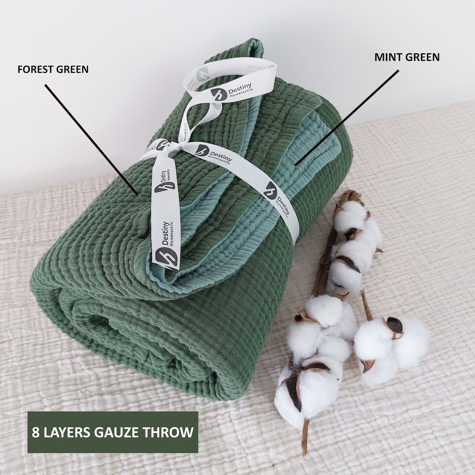 Ultra-Soft, Custom-Sized Muslin Blanket Pure Cotton Comfort for All Ages