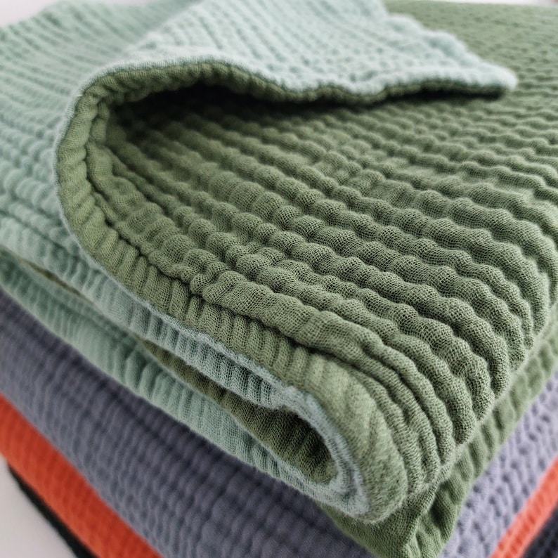 Ultra-Soft, Custom-Sized Muslin Blanket Pure Cotton Comfort for All Ages