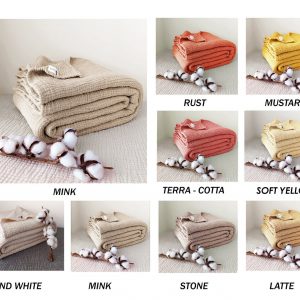 Ultra-Soft Light Gray Pure Cotton 4-Layer Gauze Throw Indulge in Comfort and Style