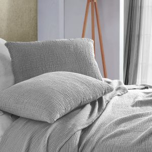Ultra-Soft Light Gray Pure Cotton 4-Layer Gauze Throw Indulge in Comfort and Style