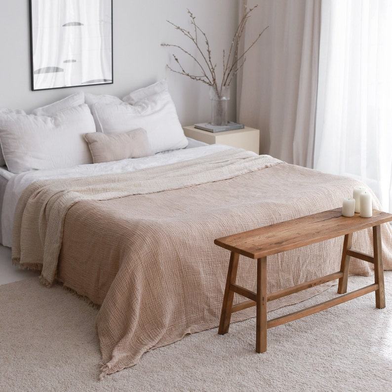 Ultra-Soft Muslin Throw Blanket The Perfect Summer Coverlet for Cozy Nights