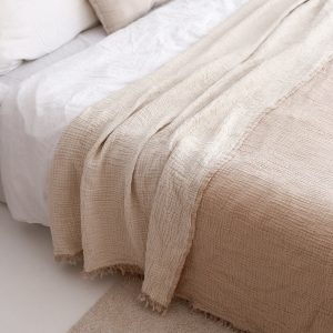 Ultra-Soft Muslin Throw Blanket The Perfect Summer Coverlet for Cozy Nights