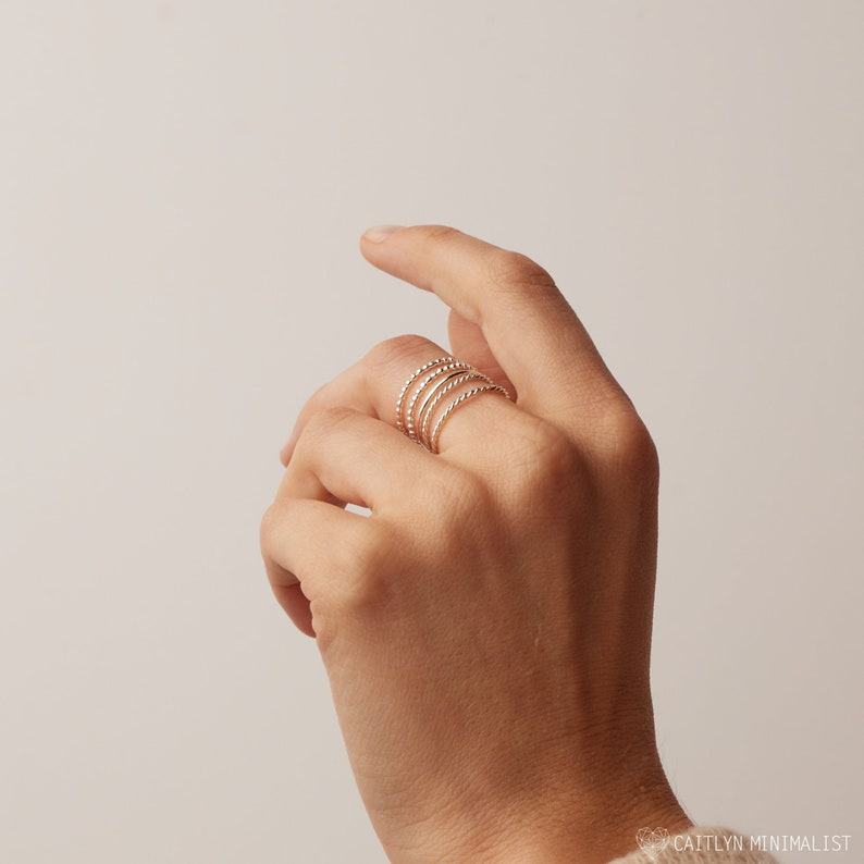 Ultra-Thin Stacking Ring Set Elevate Your Style with Minimalist Elegance