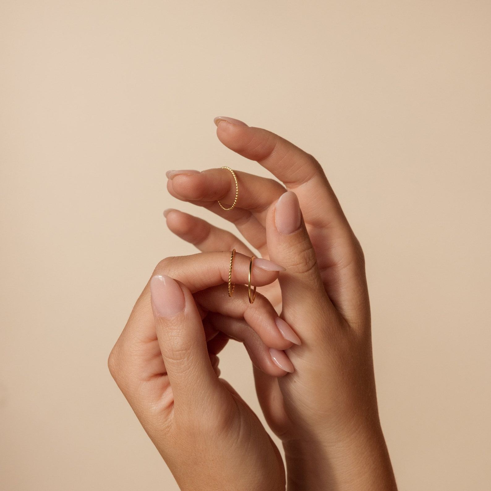 Ultra-Thin Stacking Ring Set Elevate Your Style with Minimalist Elegance