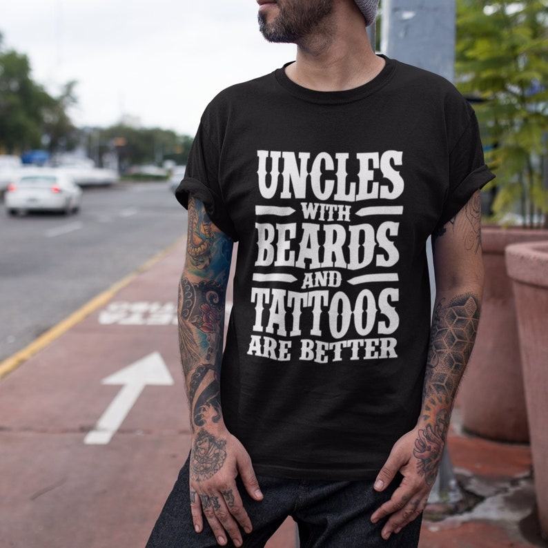 Uncles with Beards and Tattoos The Interesting  Item for the Coolest Uncles
