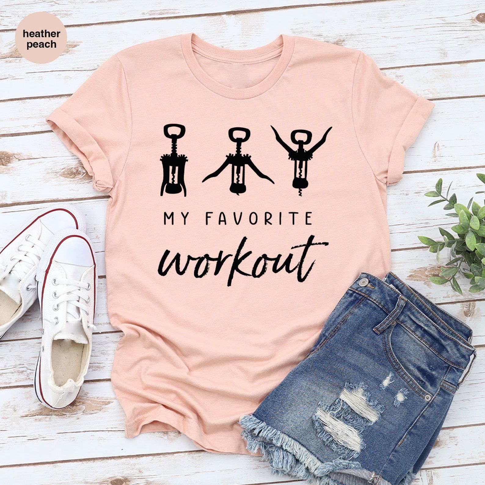 Uncork the Fun Wine Lover’s Delightful Crocscrew Workout Tee