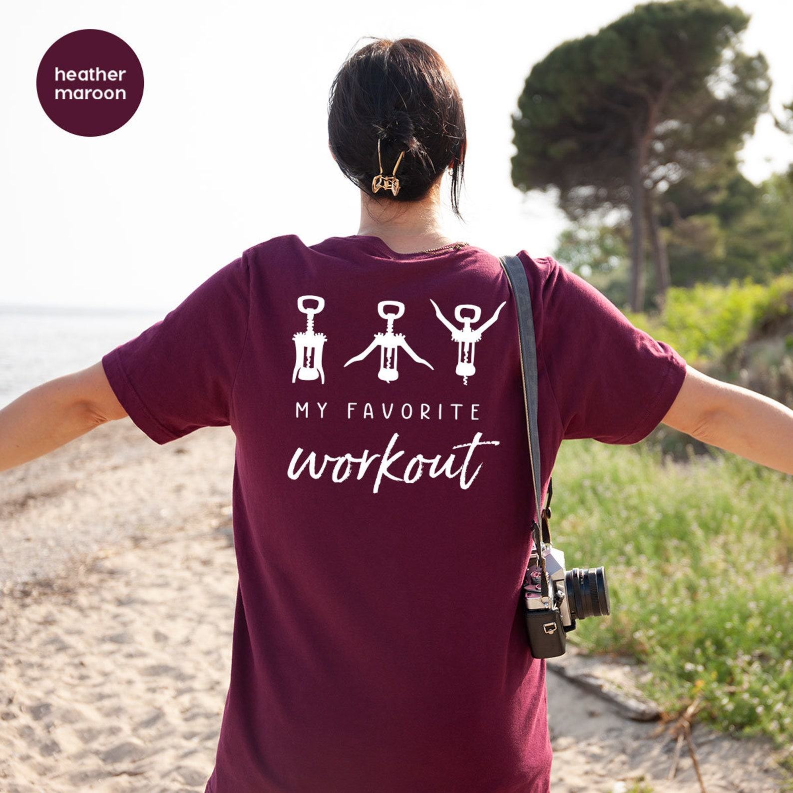 Uncork the Fun Wine Lover’s Delightful Crocscrew Workout Tee