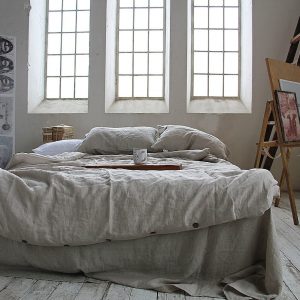 Undyed Linen Duvet Cover Experience the Pure Embrace of Nature’s Softness