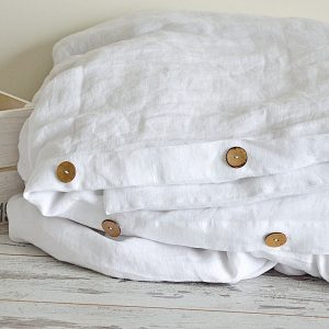 Undyed Linen Duvet Cover Experience the Pure Embrace of Nature’s Softness
