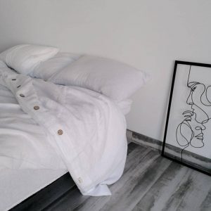 Undyed Linen Duvet Cover Experience the Pure Embrace of Nature’s Softness