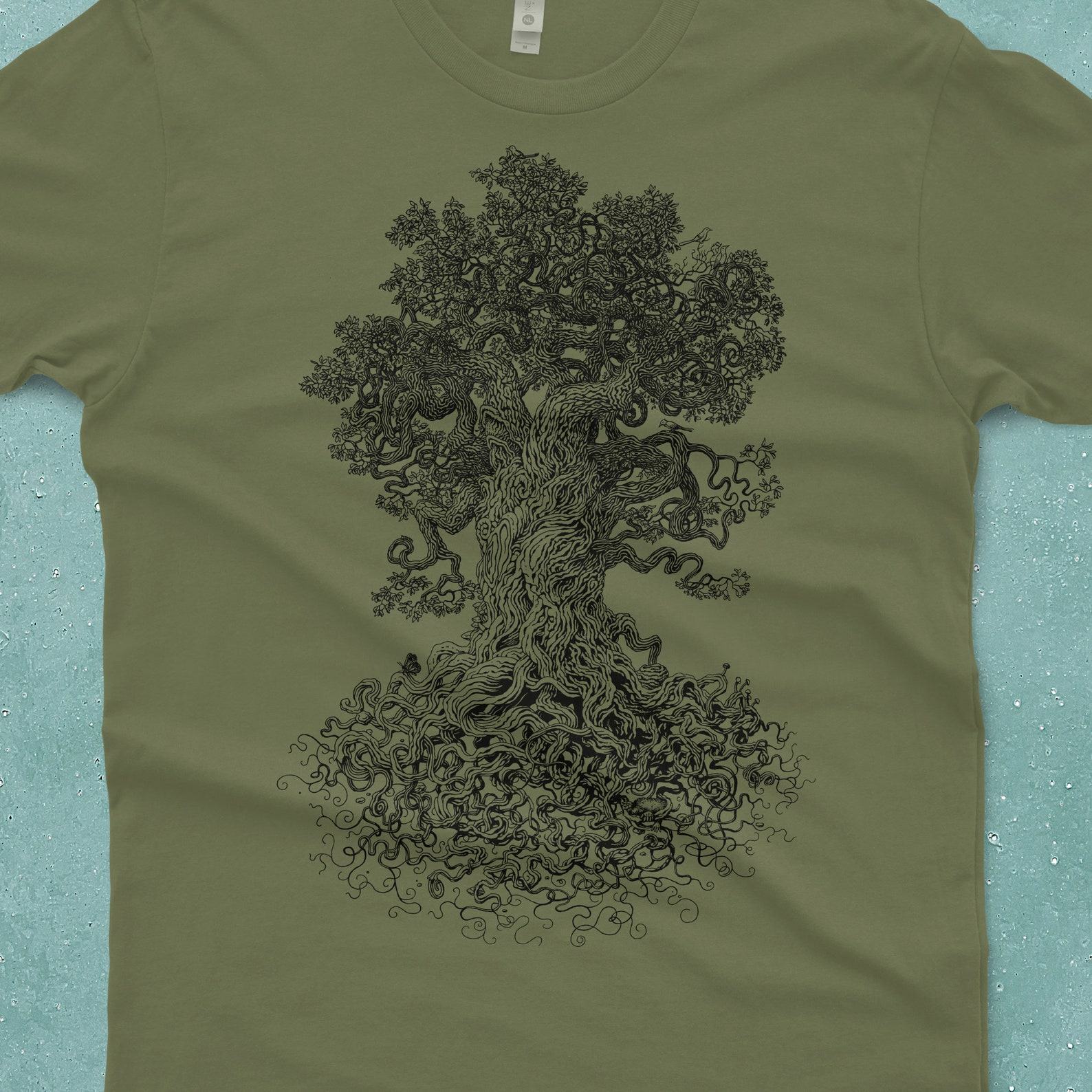Unleash the Spirit of Nature Gnarled Tree Tshirt – A Symbol of Life and Strength