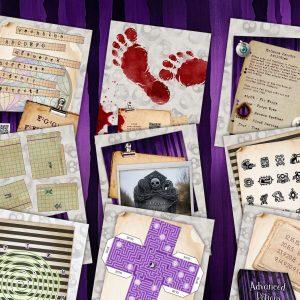 Unleash the Thrills Printable Adult Escape Room Game for Halloween