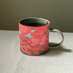 Unleash the Wild Ignite Your Mornings with the Jungle Flame Flower Big Mug