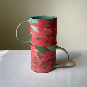 Unleash the Wild Ignite Your Mornings with the Jungle Flame Flower Big Mug