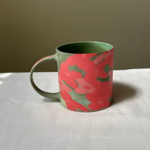 Unleash the Wild Ignite Your Mornings with the Jungle Flame Flower Big Mug