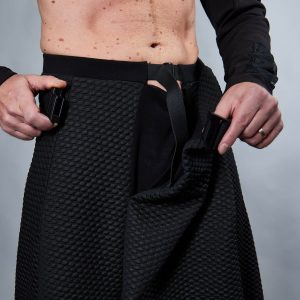 Unleash Your Cyberpunk Edge SK-C’s Maxi Skirt with Hidden Pocket and Adjustable Waistband