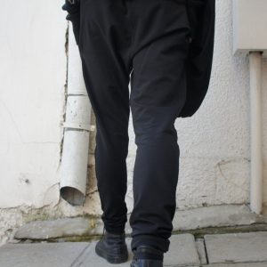 Unleash Your Inner Enigma Black Drop Crotch Harem Pants for Limitless Style