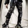 Unleash Your Inner Rebel Custom Handmade Punk Rock Goth Emo Metal Cyber Dark Ripped Crazy Weird Funky Crust Festival Jeans for the Vegan Cyber Warrior