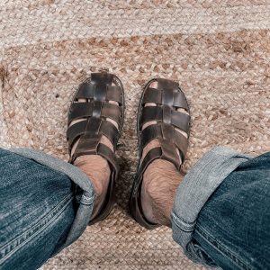 Unleash Your Inner Warrior Genuine Leather Gladiator Sandals for Men