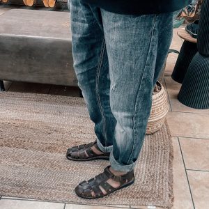 Unleash Your Inner Warrior Genuine Leather Gladiator Sandals for Men