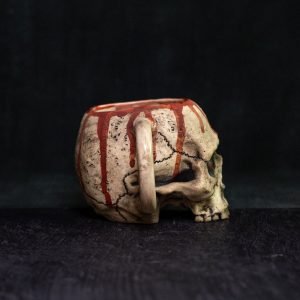 Unveil the Darkness Gothic Skull Mug for Macabre Art Aficionados