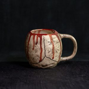 Unveil the Darkness Gothic Skull Mug for Macabre Art Aficionados