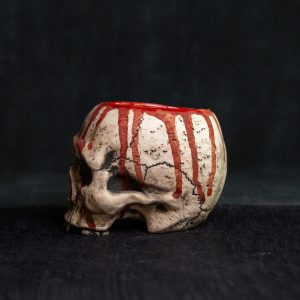 Unveil the Darkness Gothic Skull Mug for Macabre Art Aficionados