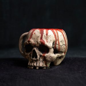 Unveil the Darkness Gothic Skull Mug for Macabre Art Aficionados