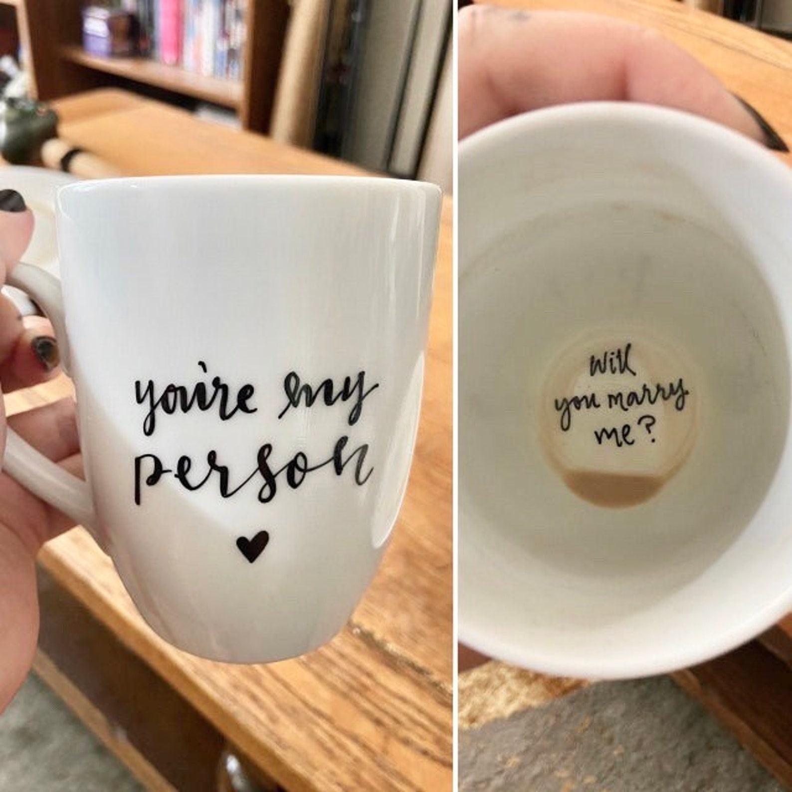 Unveil the Hidden Surprise Personalized Mug with Secret Message and Custom Bottom Phrase