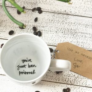Unveil the Hidden Surprise Personalized Mug with Secret Message and Custom Bottom Phrase