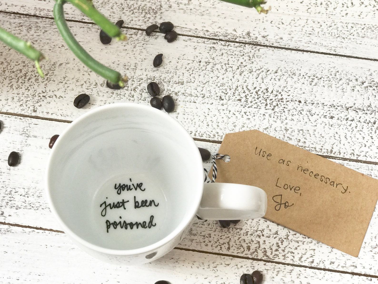 Unveil the Hidden Surprise Personalized Mug with Secret Message and Custom Bottom Phrase - Image 2