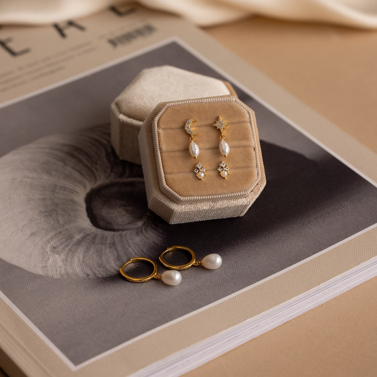 Unveil the Mystery Caitlyn Minimalist’s Surprise Earrings Box with Velvet Case (Value $90)