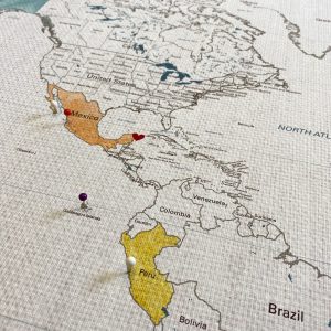 Unveil Your Artistic Journey World Watercolor Map DIY – A Cherished Anniversary Item