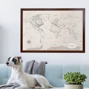 Unveil Your Artistic Journey World Watercolor Map DIY – A Cherished Anniversary Item
