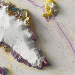 Unveiling America’s Grandeur 3D Geological Terrain Map Poster for an Immersive Exploration