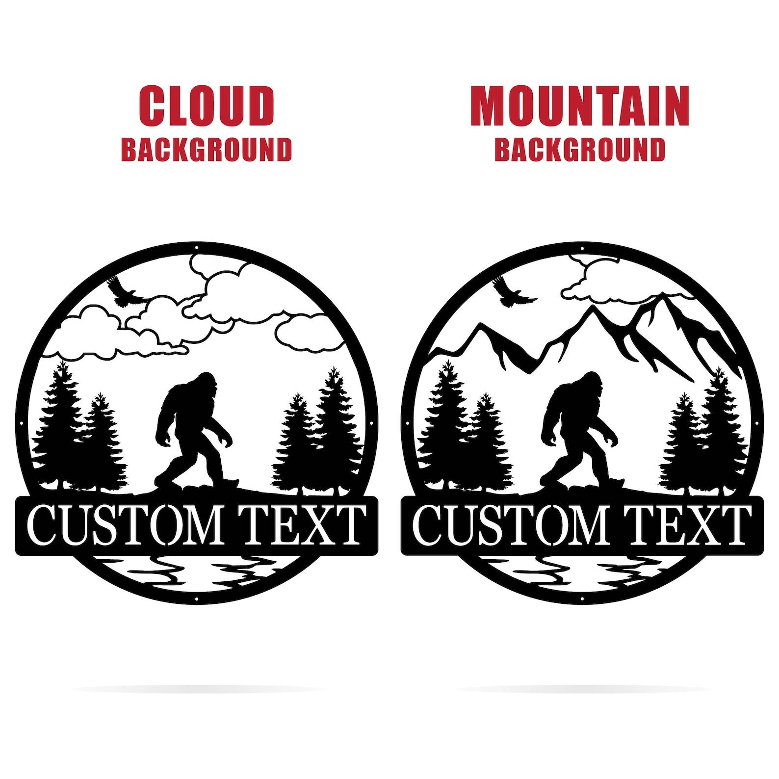 Unveiling the Enigmatic Custom Sasquatch Metal Sign for Your Cryptid-Inspired Abode