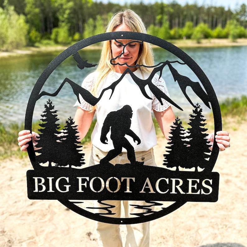 Unveiling the Enigmatic Custom Sasquatch Metal Sign for Your Cryptid-Inspired Abode