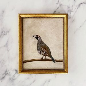 Unveiling the Rustic Charm Vintage Quail Oil Painting Print for Wildlife Enthusiasts