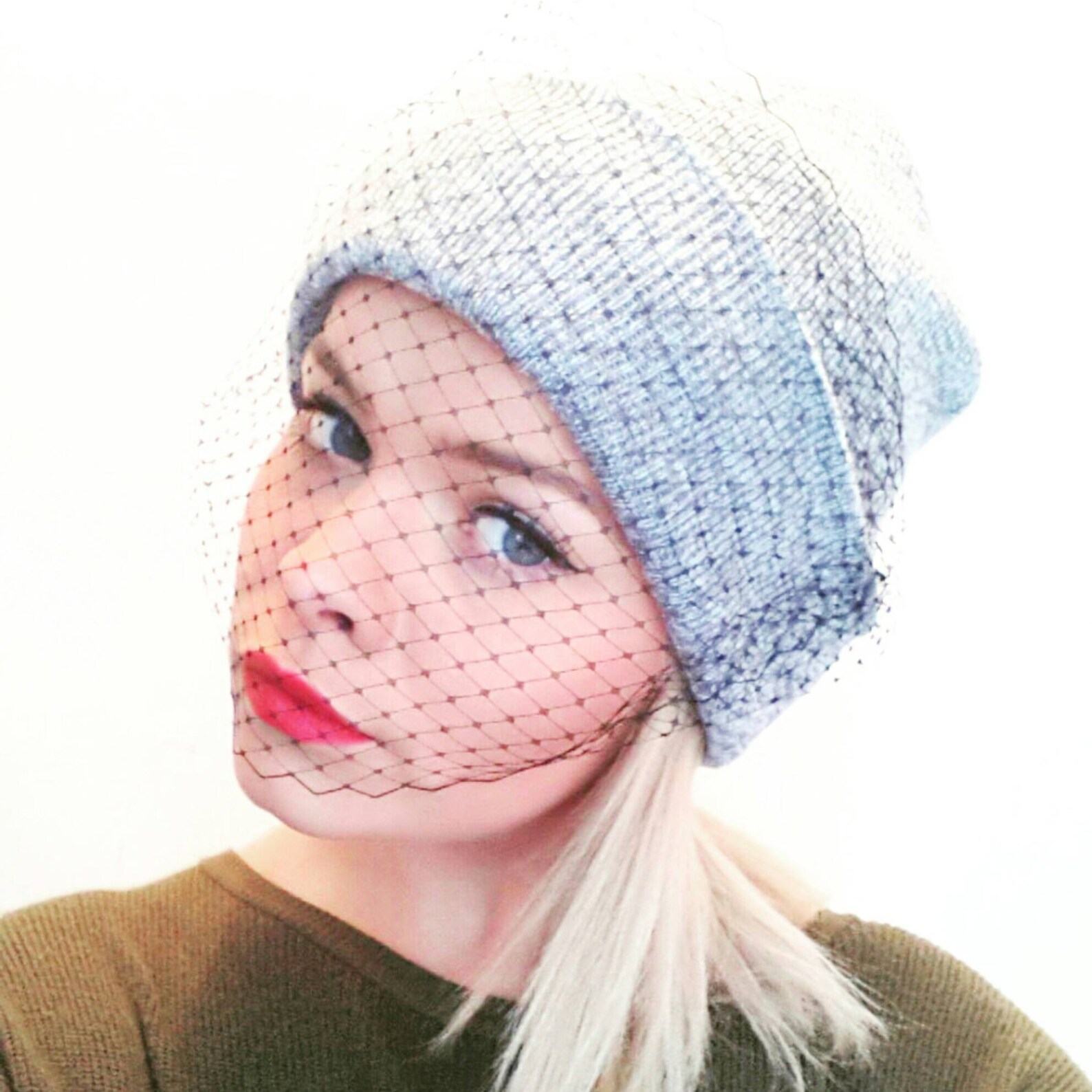 Veiled Beanie Hat Elevate Your Style with Grace and Mystery
