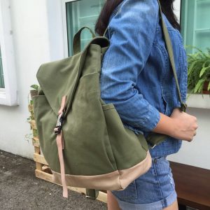 Versatile Canvas Backpack Your Go-to for Diapers, School, Travel, and More