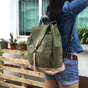 Versatile Canvas Backpack Your Go-to for Diapers, School, Travel, and More
