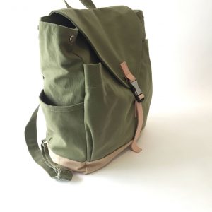 Versatile Canvas Backpack Your Go-to for Diapers, School, Travel, and More